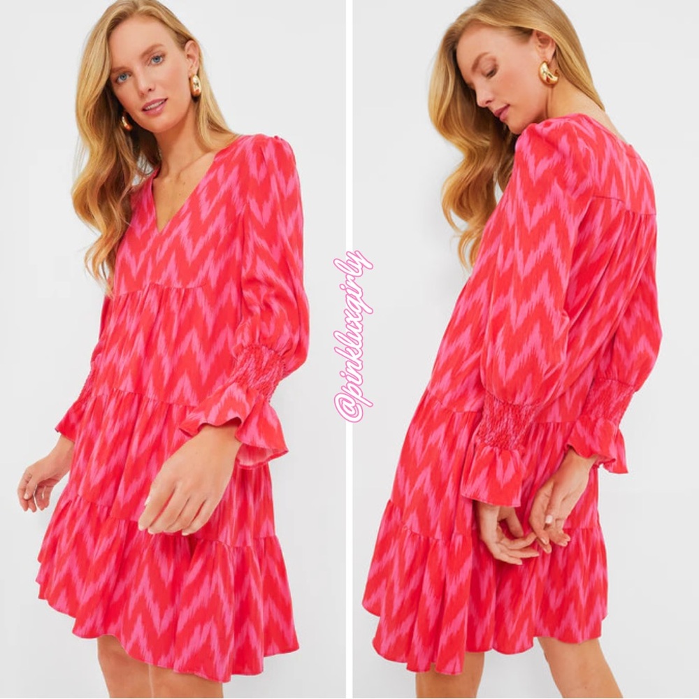 Tuckernuck Pink Zigzag Dress